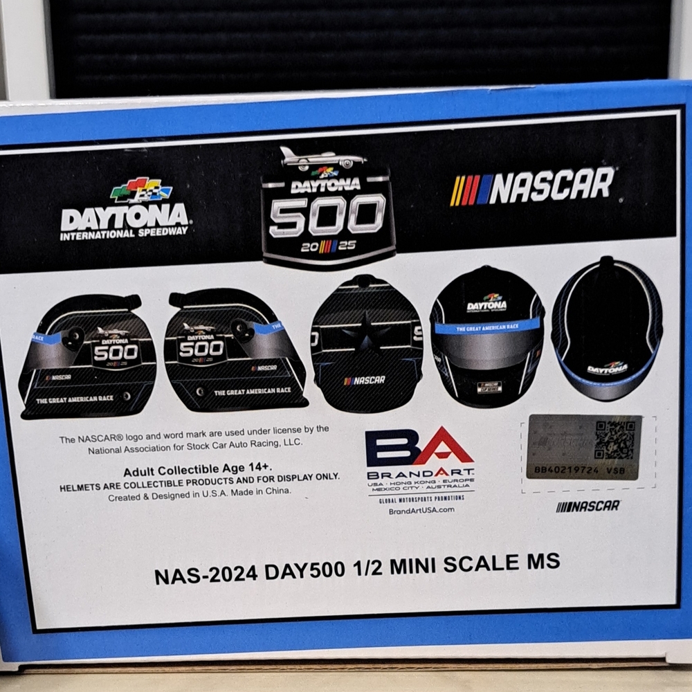 Daytona 500 Mini Helmet 2025 American Race 1/2 Scale - Picture 5 of 7